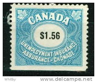 1960 1 Dollar 56 Cent Canada Unemployement Insurance Stamp #FU80   MNH Full Gum - Fiscale Zegels