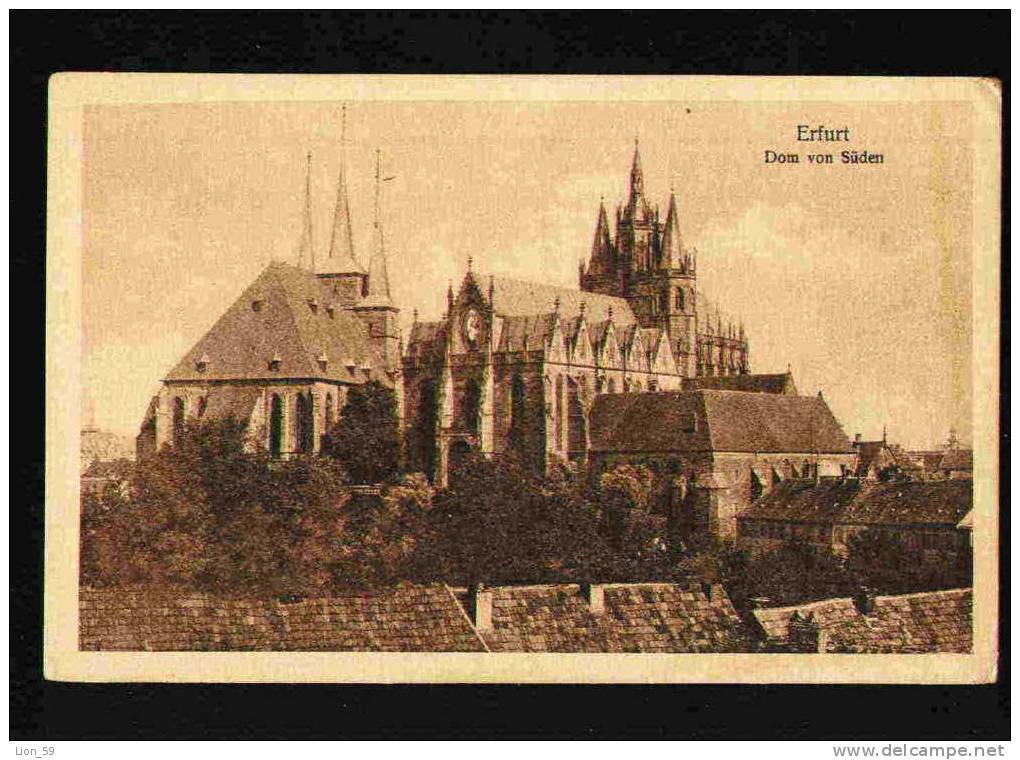 ERFURT - Dom Von Sueden Deutschland Germany Allemagne Cathedral From The South Photo Pc 23356 - Erfurt