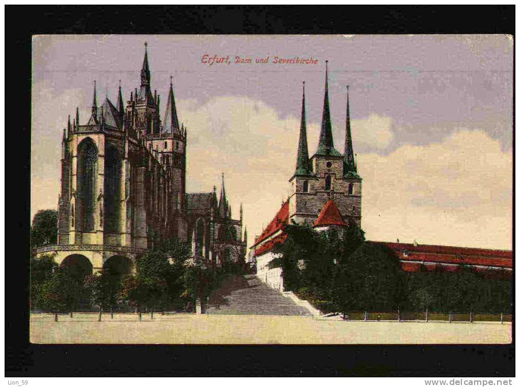ERFURT - Dom Und Severikirche Deutschland Germany Allemagne Cathedral And St. Severus Photo Pc 23358 - Erfurt