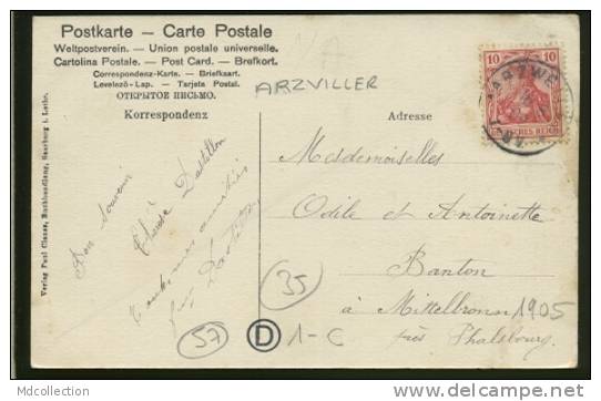 57 ARZVILLER / Wirtschaft Wwe Mathilde Gärtner / FELDPOSTKARTE TOP CARTE RARE - Arzviller