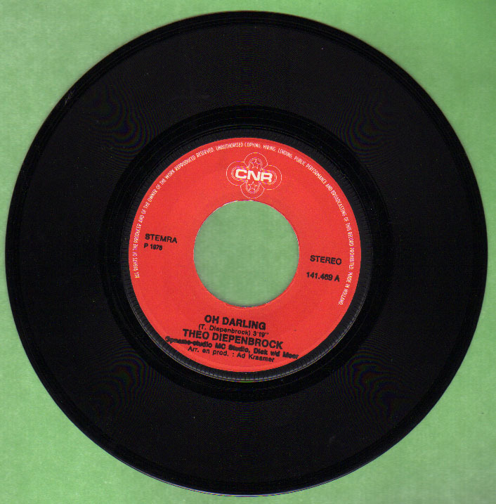 * 7" *  THEO DIEPENBROCK - OH DARLING - Other - Dutch Music