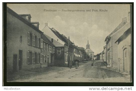 57 FENETRANGE /          Finstingen - Saarburgerstrasse Und Prot. Kirche        / - Fénétrange