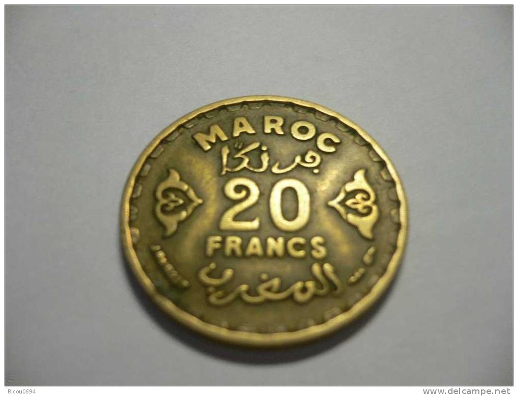 20 Francs 1371 Maroc - Marruecos