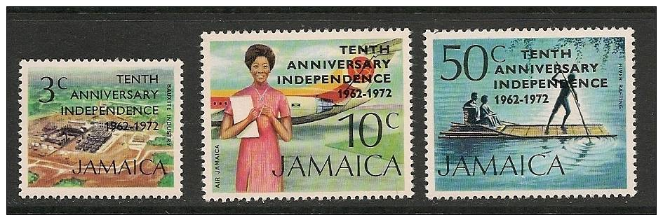 Jamaica 1972 10th Anniversary Set LMM - Jamaica (1962-...)