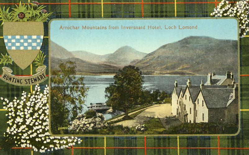 Royaume-Uni - Scotland - Tartan Hunting Stewart -  Arrochar Mountains From Inversnald Hotel - Dunbartonshire