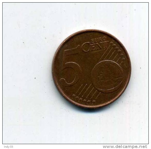 - BELGIQUE . EURO . 5 C. 1999 - Belgique