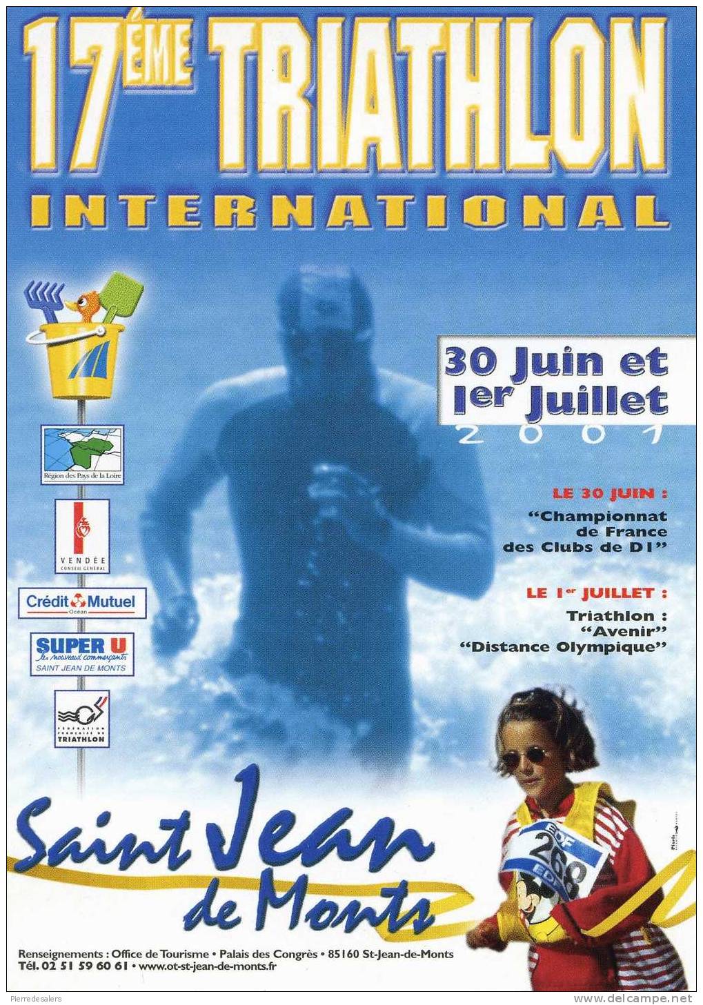 Sport - 17ème Triathlon De SAINT JEAN DE MONTS - 1er Juillet 2001 - Vendée - Atletiek