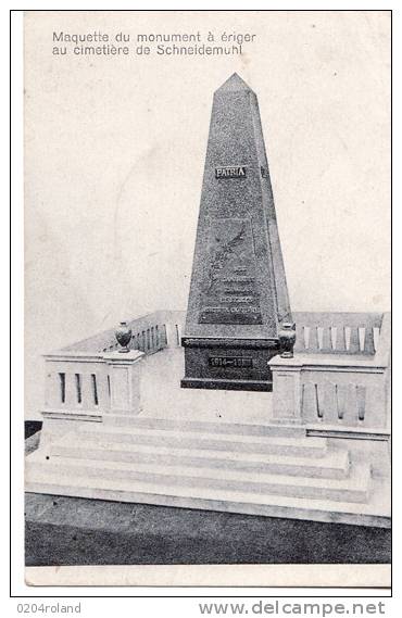Schneidemuht - Maquette Du Monument à ériger Au Cimetière : Achat Immédiat - Boehmen Und Maehren