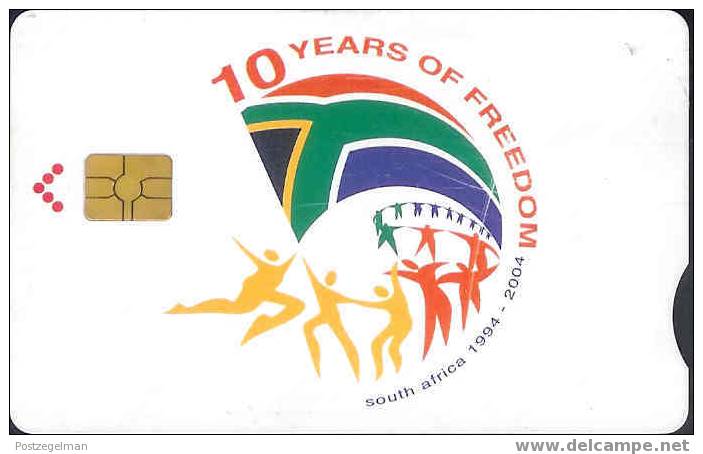 SOUTH AFRICA 10 Years Freedom White Tcau - Afrique Du Sud