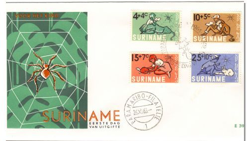 Surinam  Tortoise Tortue Panther Rabbit Lapiin Ape Singe FDC - Schildkröten