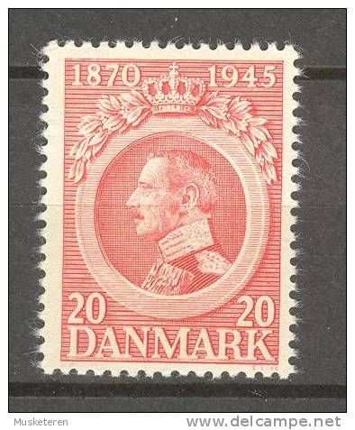 Denmark 1945 Mi. 287   20 Ø King König Christian X. 75th Birthday Geburtstag MNH** - Ungebraucht