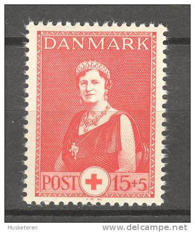 Denmark 1939 Mi. 252    15 (Ø) + 5 (Ø) Red Cross Rotes Kreuz Croix RougeQueen Königin Alexandrine MNH** - Nuovi