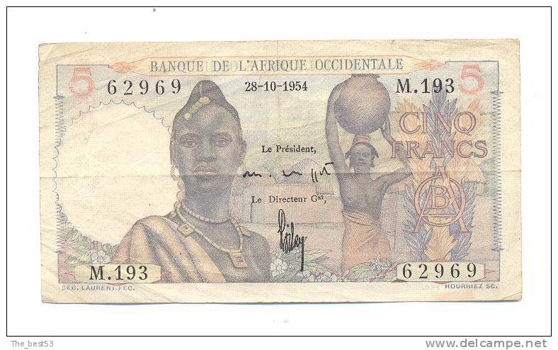 Afrique Occidentale  -  5 Francs - - Other - Africa