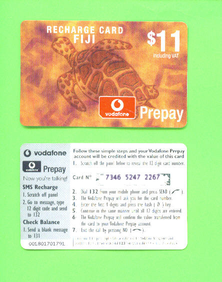 FIJI - Remote Phonecard As Scan - Fidschi