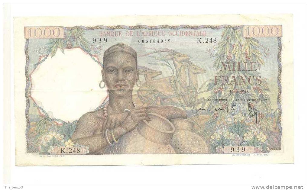 Afrique Occidentale  -  1000 Francs - - Autres - Afrique