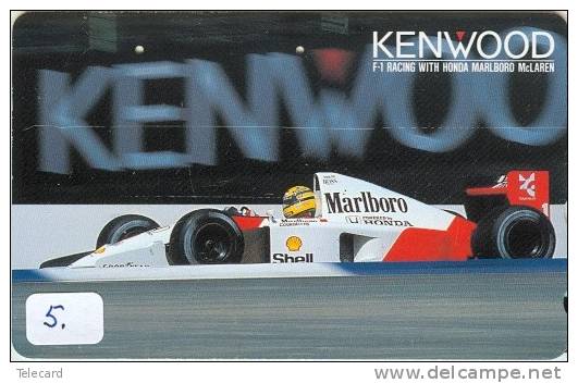 Télécarte * AYRTON SENNA *  (5) Formula 1 Voiture Auto Car Racing Phonecard Japon * Telefonkarte * Japan - Sport