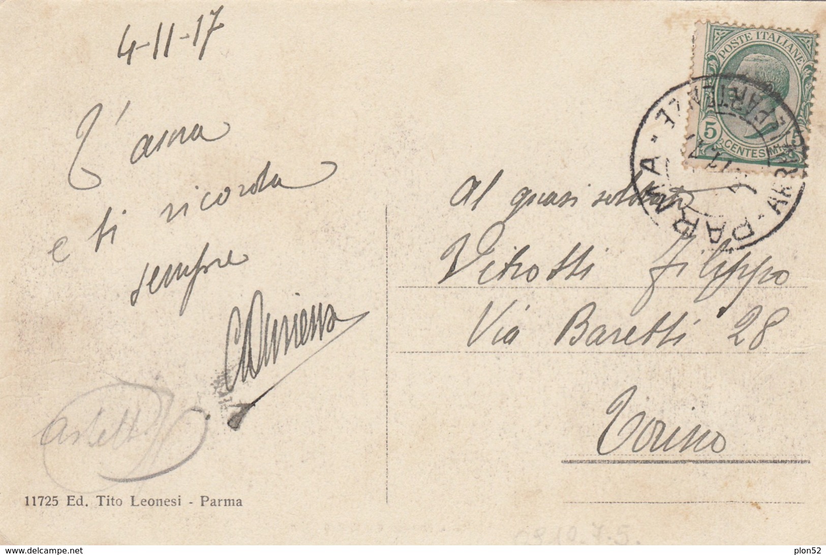 3471-PARMA-STRADA GARIBALDI-ANIMATA-1917-FP - Parma