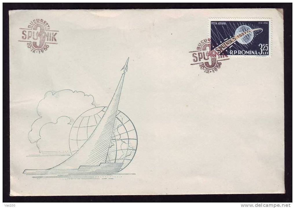 Romania 1958 Cover FDC Espace "SPUTNIK 3 " . - Europe