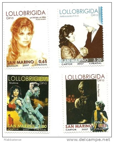 2007 - 2129/32 Gina Lollobrigida   +++++++++ - Unused Stamps