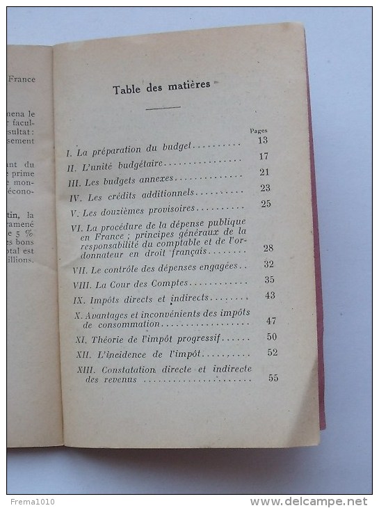 La Composition Ecrite: SCIENCE DES FINANCES = Aide-mémoire - 1947 - 18+ Years Old