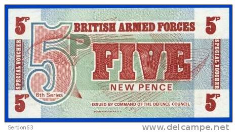 5 NEW PENCE BRITISH ARMED FORCES SPECIAL VOUCHER 6ième SERIE NEUF - British Armed Forces & Special Vouchers