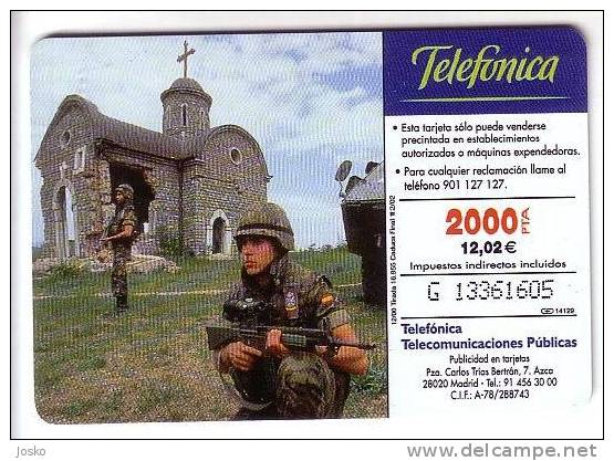 EL EJERCITO ESPANOL ... ( Spain - Rare , Only 16.955 Ex. - 12/2000 ) Spain Army In United Nations Forces In Bosnia IFOR - Basisausgaben