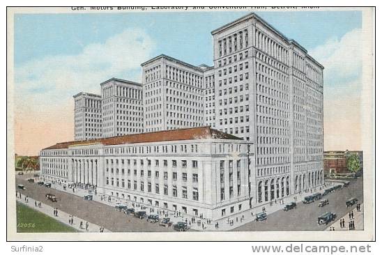 DETROIT - GEN. MOTORS BUILDING, LABORATORY AND CONVENTION HALL - Autres & Non Classés