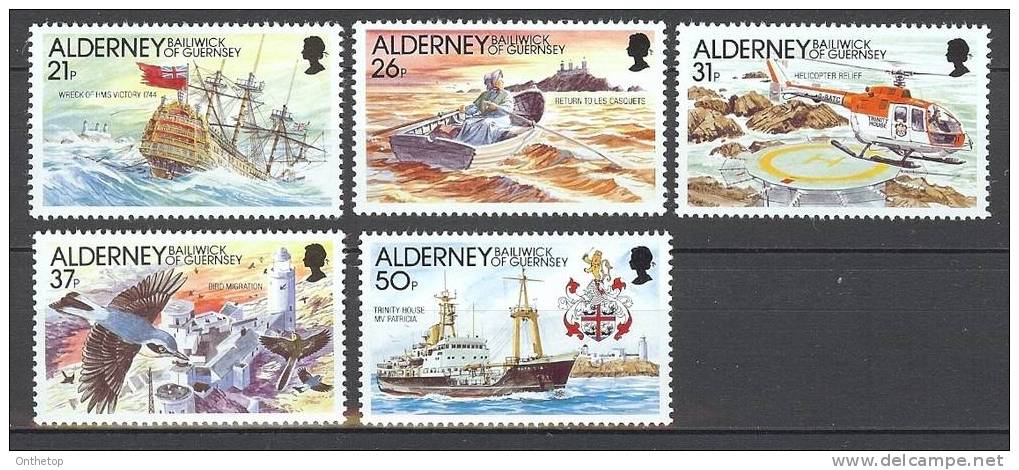 1991 Michel 49-53 MNH - Alderney