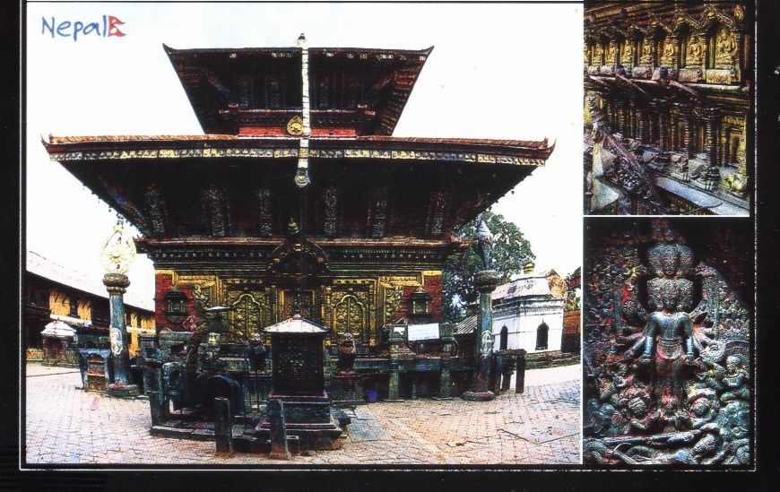 Nepal Temple  Postcard - Nepal