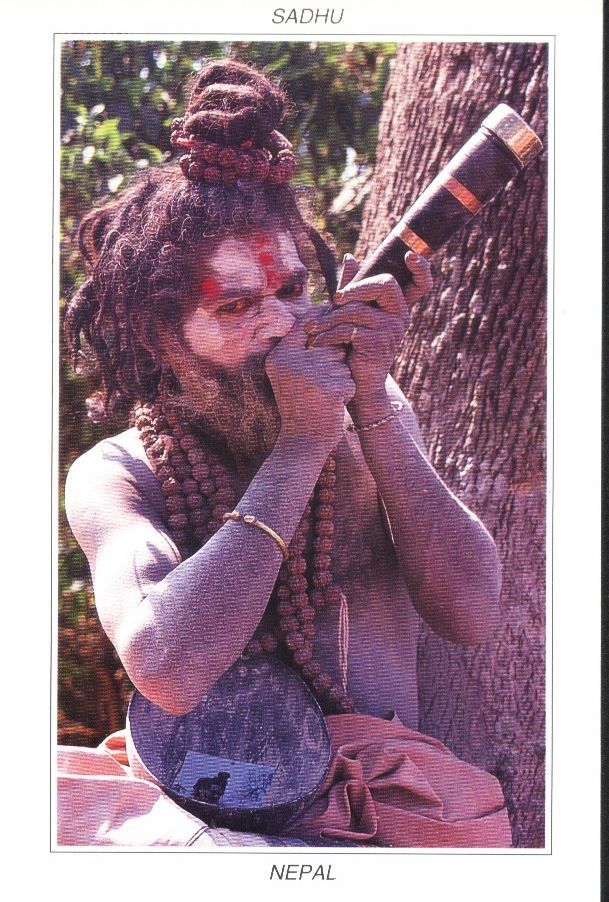 Nepal Sadhu Postcard - Népal