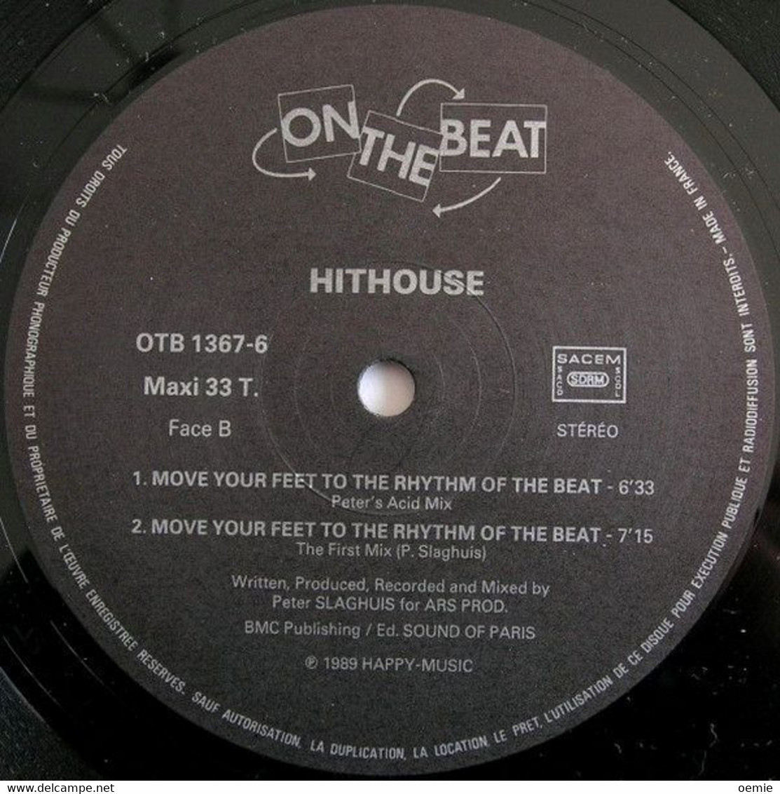 HITHOUSE °°  MOVE YOUR FEET TO THE RHYTHM OF THE BEAT  °  MAXIS 33 TOURS - 45 Rpm - Maxi-Singles