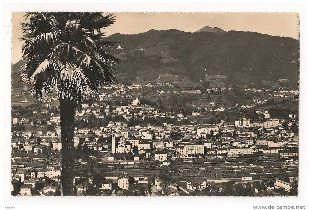 CHIASSO PANORAMA CARTOLINA FORMATO PICCOLO VIAGGIATA NEL 1958 - Chiasso