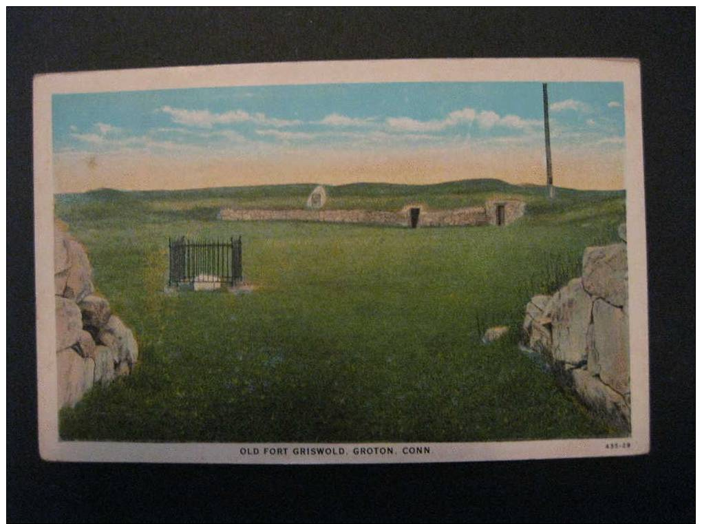 Old Fort Griswold Groton Connecticut CT Postcard - Other & Unclassified