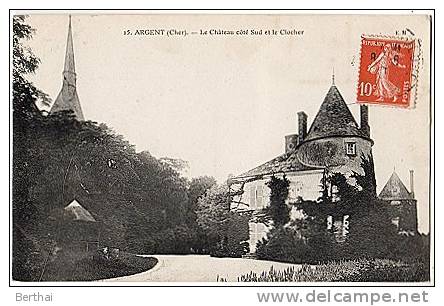 18 ARGENT - Le Chateau Cote Sud Et Le Clocher - Argent-sur-Sauldre