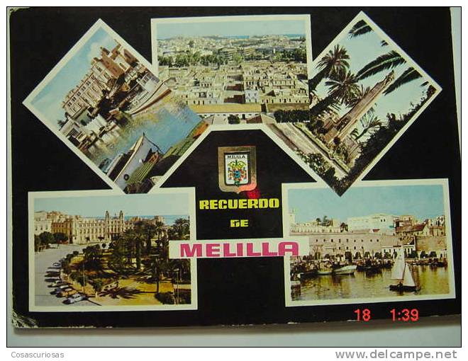 3986 MELILLA POSTAL AÑOS 1960 MAS DE ESTA CIUDAD EN MI TIENDA - Melilla