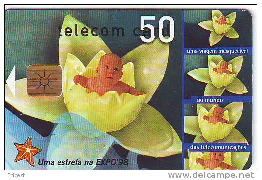 PORTUGAL TELECOM CARD 50 EXPO 98 ETAT COURANT - Portugal