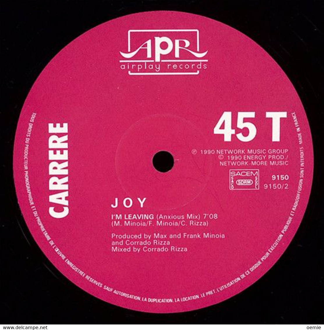 JOY  °°  I' M LEAVING - 45 Rpm - Maxi-Singles