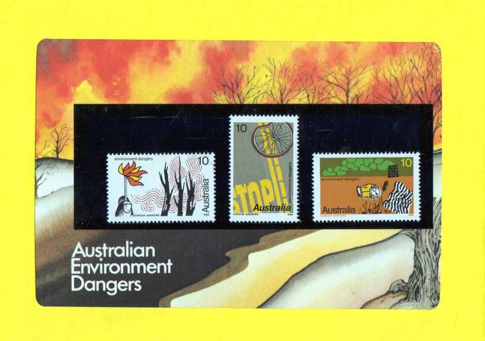Australia 1975 Environment Dangers Presentation Pack - Covers & Documents