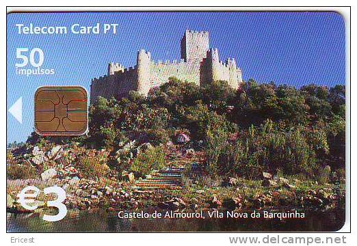 PORTUGAL TELECOM CARD 50 CASTELO DE ALMOURAL ETAT COURANT - Portugal
