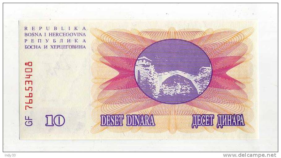 - BOSNIE-HERZEGOVINE . 10 D. 1992 - Bosnien-Herzegowina