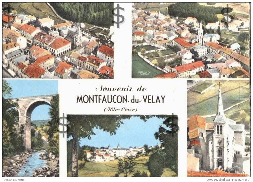 MONTFAUCON EN VELAY Haute Loire 43 : Multivues Village - Montfaucon En Velay