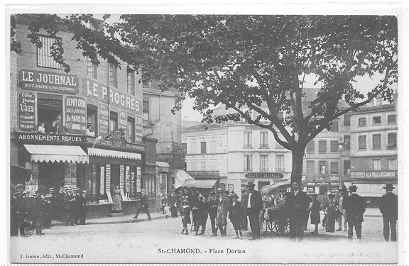 42 // SAINT CHAMOND - Place Dorian, J Gonin édit, ANIMEE - Saint Chamond