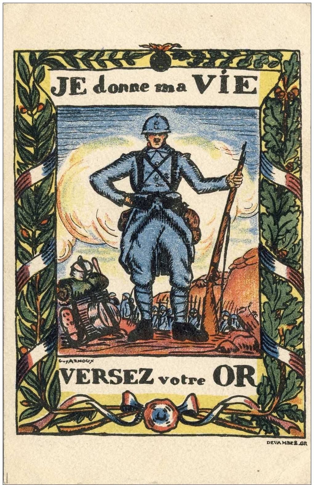 JE Donne Ma  VIE -- VERSEZ Votre OR - Patriotiques