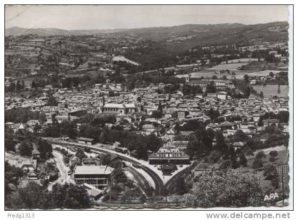 Figeac - Vue Panoramique Sur La Gare - Figeac