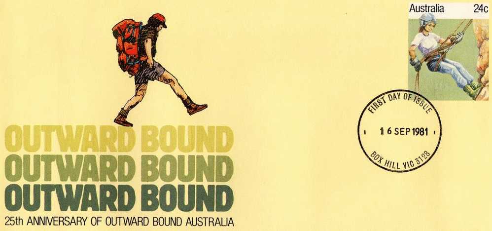 Australia 1981 Outward Bound Pre-Stamped Envelope FDI - Postal Stationery