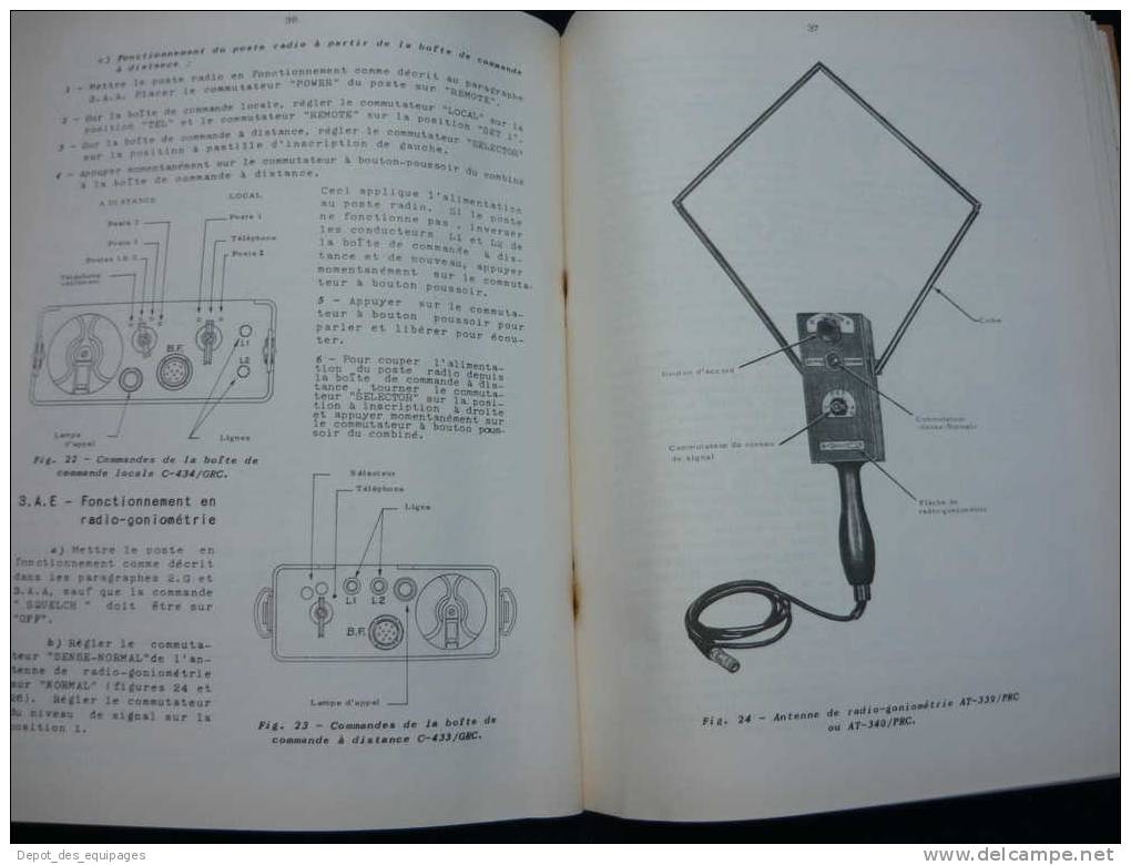 MANUEL POSTES RADIOS AN-PRC 8 & 8A, 9 & 9A , 10 & 10A  édition 1958