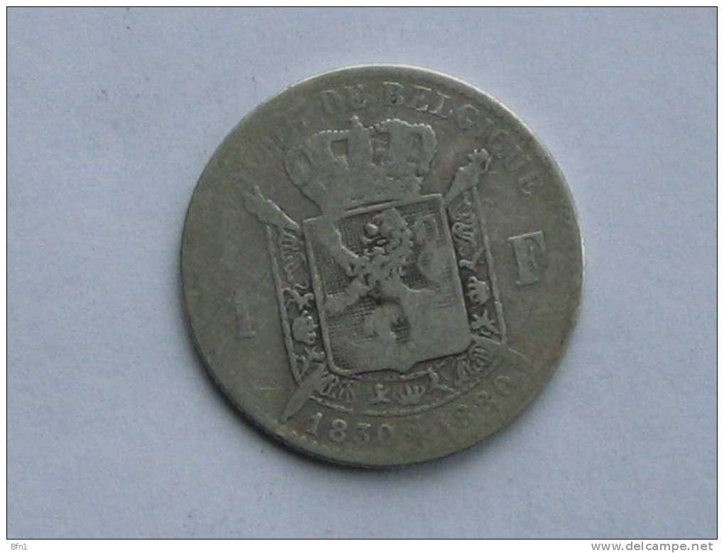 Belgique : 1 Franc 1880 : Cinquantenaire Du Royaume De Belgique - 1 Franc