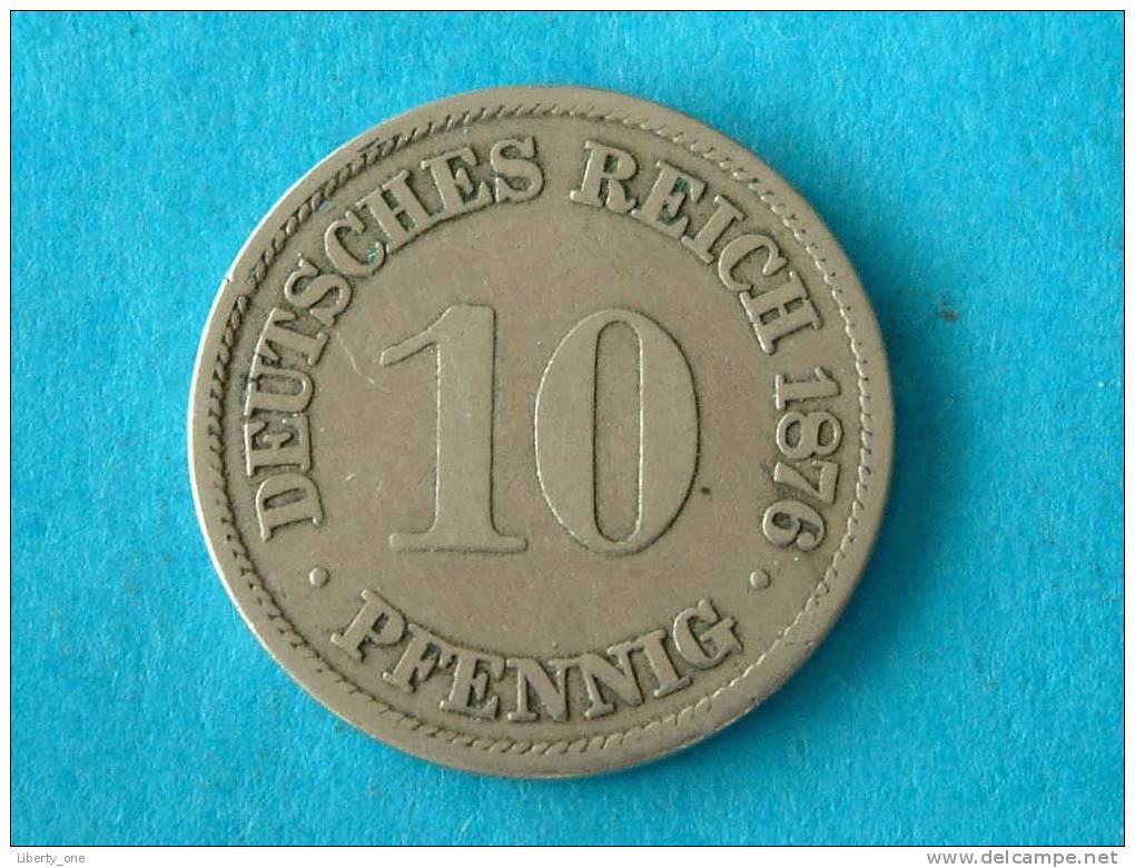 1876 A - 10 PFENNIG / KM 4 ( For Grade , Please See Photo ) ! - 10 Pfennig