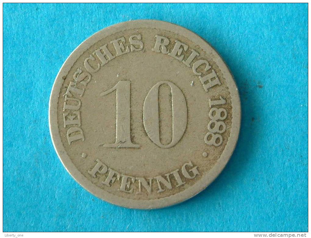 1888 D - 10 PFENNIG / KM 4 ( For Grade , Please See Photo ) ! - 10 Pfennig