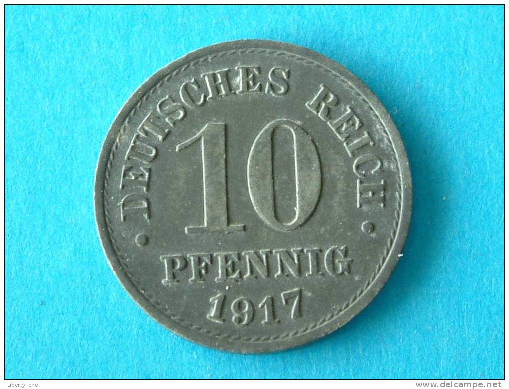 1917 - 10 PFENNIG / KM 26 ( For Grade , Please See Photo ) ! - 10 Pfennig